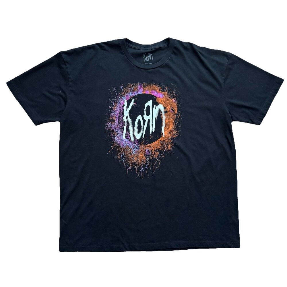 NWOT Korn 2021 North American Tour T Shirt XXXL Black Double Sided Band Tee